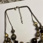 Cookie Lee Signed Bead Beaded Necklace Multi Strand Adjustable Length Photo 2