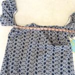 CeCe NWT Roseanna stripe embroidered off the shoulder dress Size 4 Photo 13