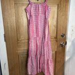 Tahari Women’s Pink and Purple Patterned Dress size M Photo 6
