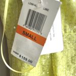 Line and Dot Lime Green Sequin Gown Spaghetti Strap Evening Dress Formal Party Photo 8