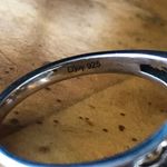 Sleeping Beauty Turquoise White Buffalo Sterling Silver Ring Size 8 Photo 7