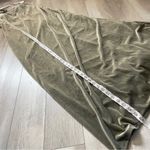 Jenny Yoo Dress NWT stretch velvet sabrina maxi womens Green (size 12) wedding Photo 5