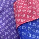 Vintage 1960s Tom Bezduda Colorblock Muumuu Maxi Dress M Purple Size M Photo 8