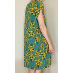 Emery Rose Green & Yellow Floral Mini Shirt Dress Photo 2