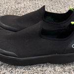 Oofos OOmg eeZee Low Womens Black Recovery Slip On Comfort Shoes 11 Photo 0