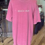 Beach Bum Comfort Colors T Shirt Oversized Large Red Photo 4