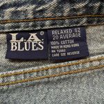 L.A. Blues Acid Wash Vintage High Waisted Skinny Jeans Size 20 Photo 3