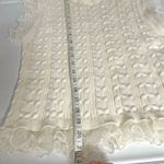 BiBi Contrast Cable Ruffle Sweater Tank Size XS Photo 9