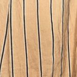 J.Jill Dark Yellow Stripe Emelie Linen Stretch Wide Leg Cropped Pants XL Photo 8