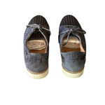 Bussola velvet Navy Lauren Pony Indigo women’s Perforated Lace Up Oxford 38 Blue Size 7 Photo 6