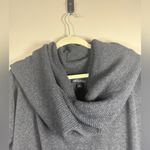 Banana Republic  CASHMERE BLEND GRAY BATWING RIBBED COWL NECK SWEATER DRESS M Photo 5