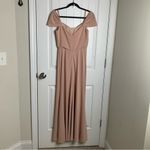 Jenny Yoo  Collection BHLDN Sabine bridesmaid blush maxi dress size 2 wedding‎ Photo 2