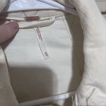 Free People Not Your Brothers Jacket sz XS Cream Full Zip Cargo Utility Military Photo 4