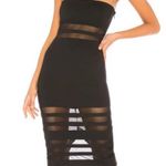 superdown Revolve Magdalena Tube Mesh Black Strapless Dress Small NEW $88 Photo 0