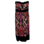 Bisou Bisou NWT holiday party dress strapless dress fun flirty vibrant bohemian Photo 1