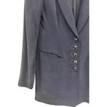 Dana Buchman  Blazer Jacket Periwinkle Purple Women's Sz  6 W/ Glass Button‎ Photo 4