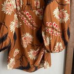 RHODE Luke Mini Dress Floral Brunette Kiku Grande Tan Size 10 Photo 6