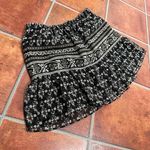 Madewell  Black + White Elastic Tiered Floral Skirt Size Medium Photo 0