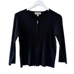 Philosophy Ribbed Knit Front Zipper Long Sleeves Soft Sweater SZ PXL #1962 Photo 0