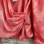 Bardot  Betty Top in Watermelon Wrap Size 4 NWT Long Sleeve Photo 3