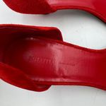KHAITE Seville Suede d’Orsay Heels Red Pointy Toe Kitten Photo 2