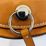 ZARA 100% leather and chain waist belt bag with silver hardware Photo 9