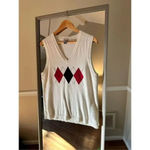IZOD  Golf Ladies V Neck Sweater White Size Large‎ Photo 1