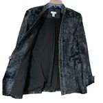 Chico's Womens Size Medium Dressy Brown Black Shimmer Sequin Bead Blazer Jacket Photo 10