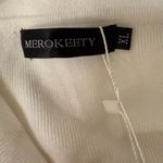 Merokeety Elegant White Cowl Neck Dress Photo 5