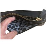 Betsey Johnson  Black Wallet Heart‎ Accent Zip Around Clutch Purse Photo 6