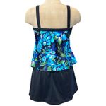 Maxine of Hollywood Azul  Swim Dress One Piece Swimsuit Swimdress Floral 12 14 Photo 1