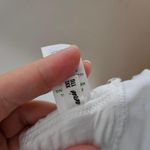 Aerie Superchill Modal Ribbed Triangle Bralette White Neutral Casual XXL Plus Photo 6