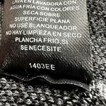 WAYF  Sweater Dress Balloon Sleeve Printed Pullover Stretch Black Gray Small Photo 4