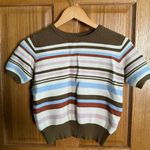 Bohme 70’s Style  Cropped Sweater Tee Photo 0