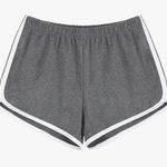 Brandy Melville Women’s L 8/10 Gray Cotton Workout Bootie Shorts Casual Athletic Wear Size Large Photo 0