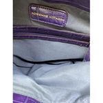 Adrienne Vittadini  crossbody w w stra purple leath Photo 9