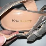 Sole Society  Gray Suede 3 strap Sandals size‎ 8.5 Photo 4