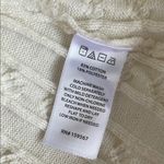 Willow & Wind White Cable Knit Skirt Set with Black Trim Size L Photo 7