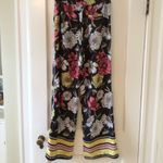 Like an angel   Floral HR Wide Leg Pants sz sm NWOT waist 15” rise 11” inseam 32” Photo 4