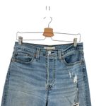 Levi's Wedgie Straight Jeans Distressed Denim Medium Wash Blue Size 30 Photo 3