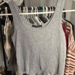 Brandy Melville  Grey Tank Top Photo 0