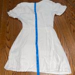 Chic White Asymmetrical Button Dress Size 0 Photo 9