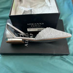 Adrianna Papell Brand new in box silver Trala 8.5 flats bride or bridesmaid Photo 2