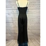 Adelyn Rae  Small Black Lace Jumpsuit | Spaghetti Strap Wide Leg Romper Photo 2