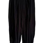 Hei Hei Anthro Black Guazy Pull On Flowy Pants Beachy Boho Hippie Tulip Hem XS Photo 0