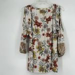 Fig & Flower Boho Peasant Top White Lace Long Slit Balloon Sleeves Yellow Size M Size M Photo 5
