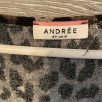 Andrée Andree by unit brown‎ and black leopard blouse with bell sleeves size 2X Photo 1