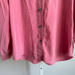 Sag Harbor Sag‎ Harbor sz 10 pink 100% silk VTG classic minimalist button blouse shirt Photo 2
