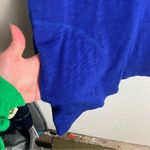 Chico's Size 3 XL The Ultimate Tee Royal Blue Pocket Shirt Casual Short Sleeve Photo 5