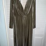 Jenny Yoo Long-Sleeve Open-Back Stretch Velvet Gown Size 8 Photo 2